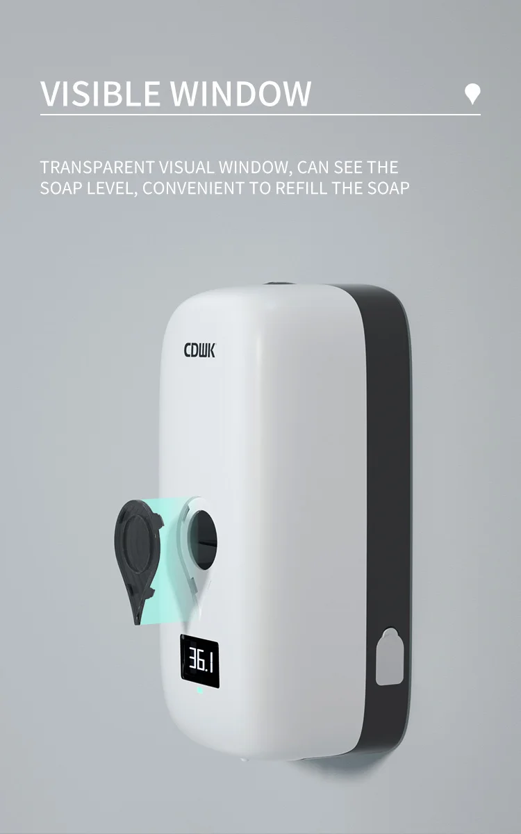 CDWK k9 pro hand wash dispenser liquid soap touchless automatic alcohol dispenser