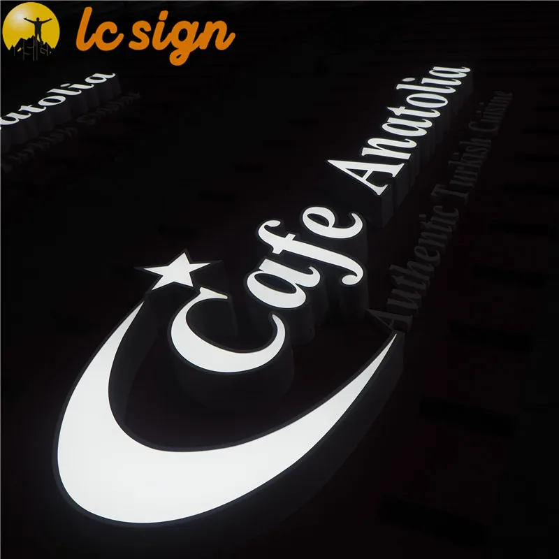 
Customized 3D acrylic frontlit LED logo design letter and any graphics  (60349239970)