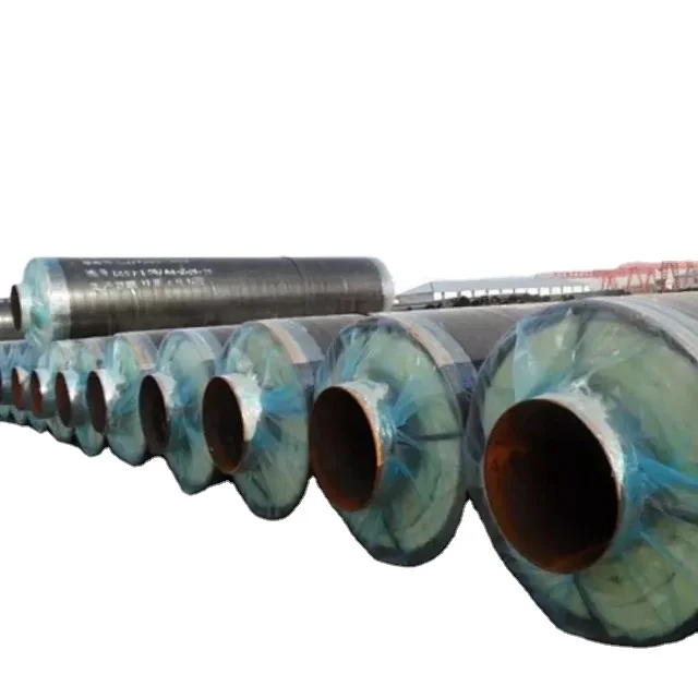 Tianjin manufacturing underground direct buried pre insulated thermal insulation steel pipe for hot water pipeline