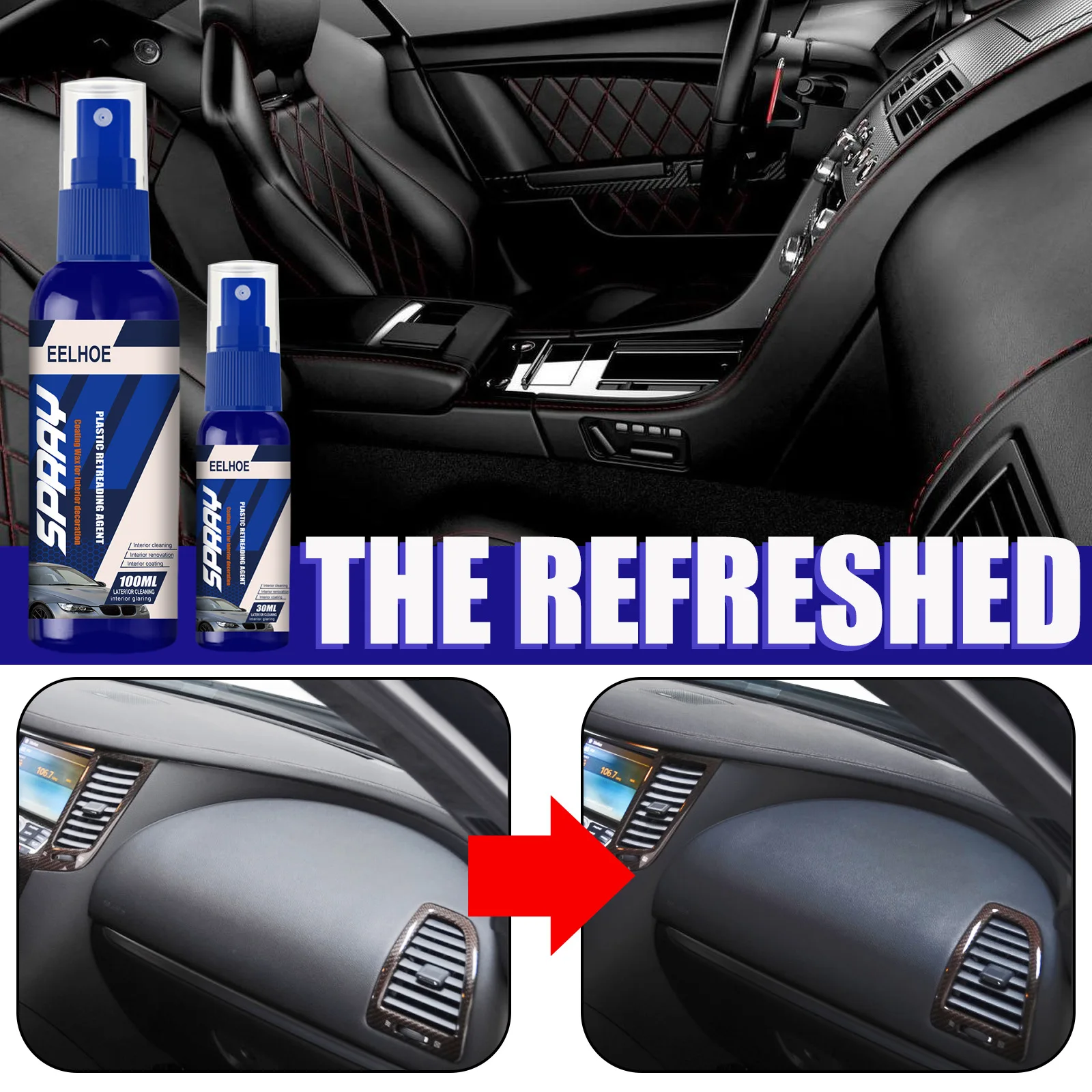 Plastic Renovator OEM ODM Clean Restore Gloss Sustainable Brighten Retread Coating Auto Rubber Repair Agent