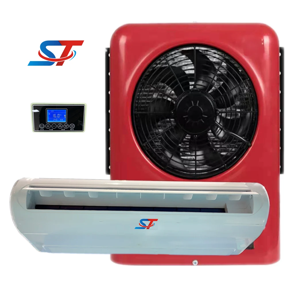 Electric 12V/24V volt Battery Powered Electric Parking Air Conditioner for Truck and Van  Electric parking air conditioner