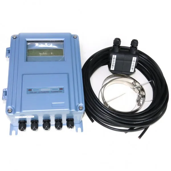 Wall mounted inline ultrasonic flowmeter digital water flow meter ultrasonic flow meter low cost