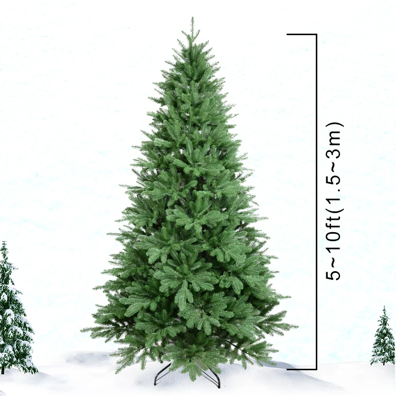 High Quality New Design Artificial Full PE PVC Christmas Tree with Green Color