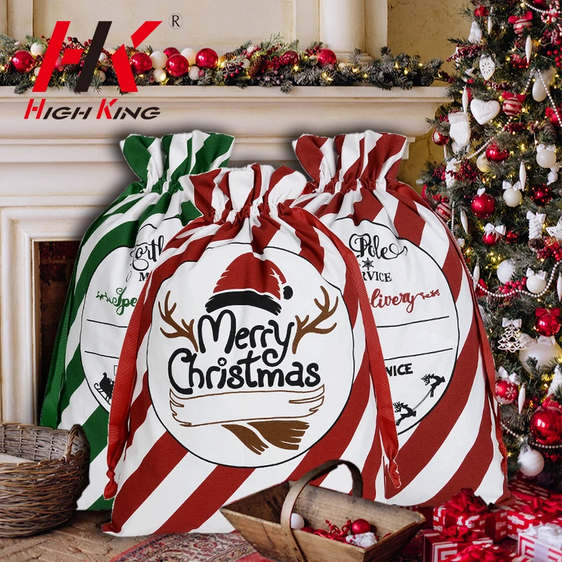 Высококачественные сумки на шнурке из 100% хлопка, 50x70 см