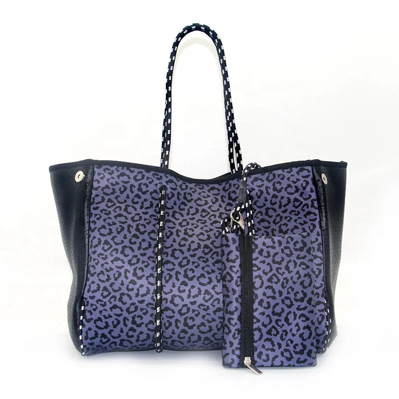 Wholesale Factory Ladies Neoprene Tote Bag Large Capacity Handbags Neoprene Beach Bag For Women