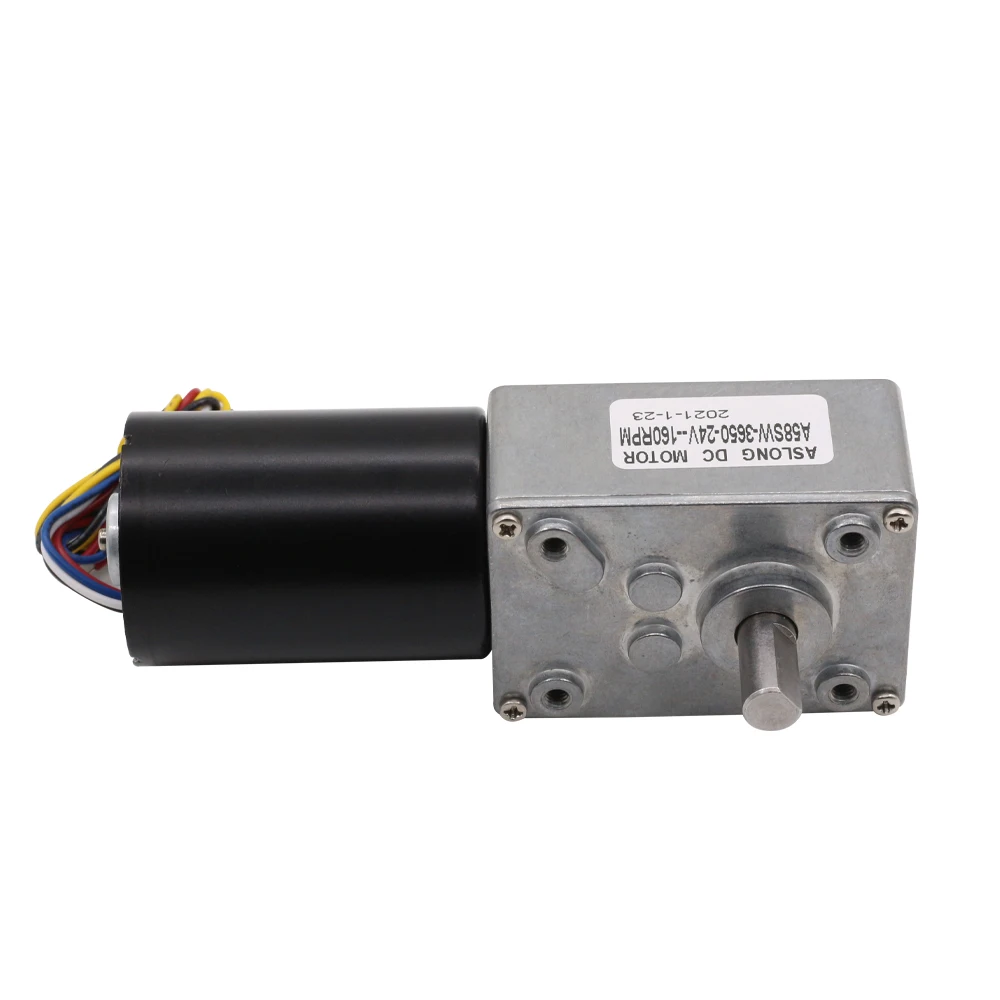 A58-3650  Professional Manufacturer Brushless Worm Gear Motor 12v PMDC Brushed Motor Permanent Magnet IE 2 for home appliance