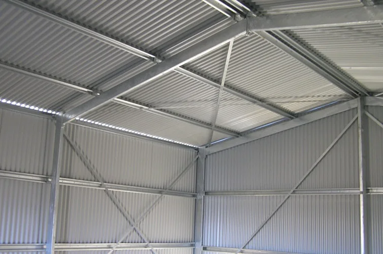 Modern Design Industrial Style Steel Warehouse Building And Office Application