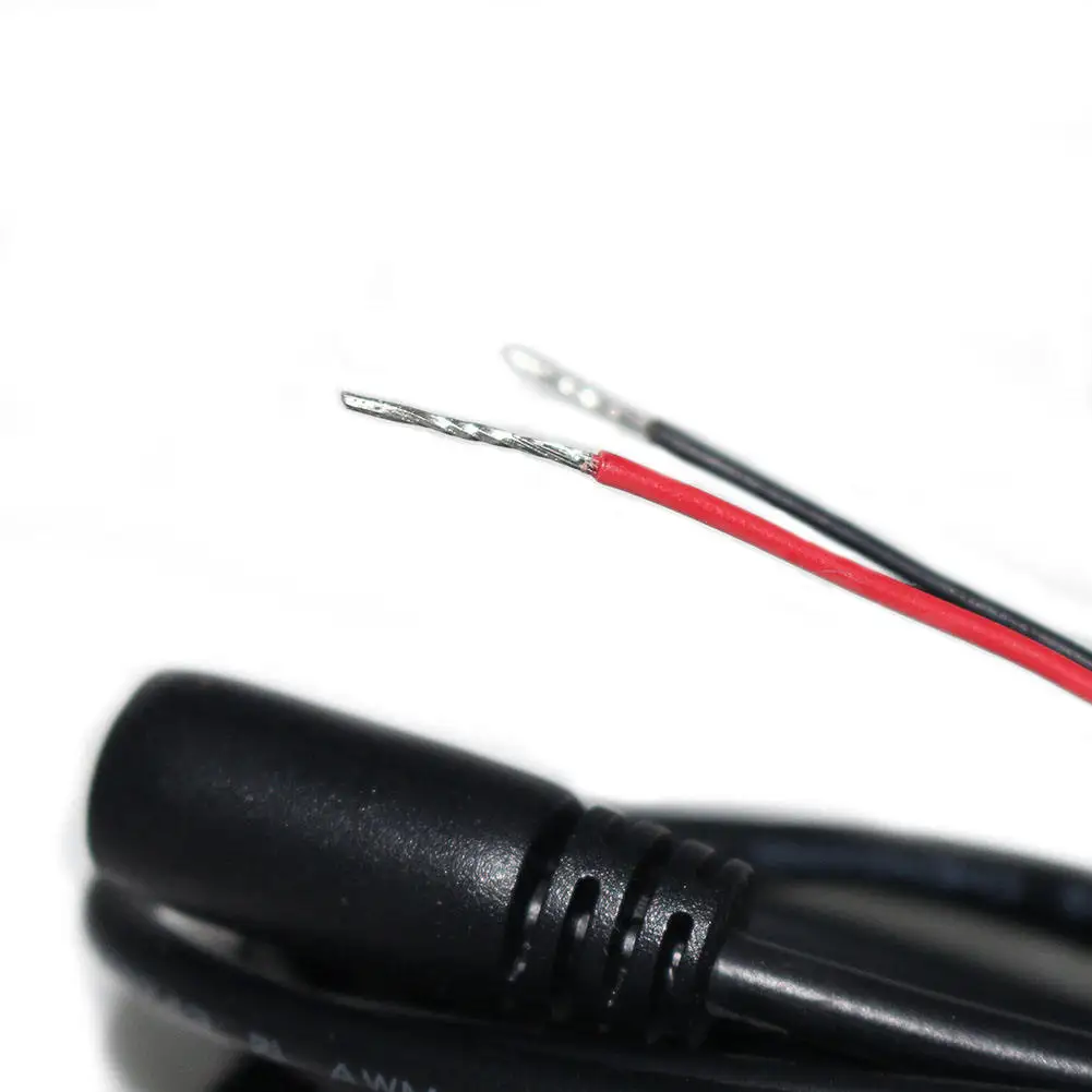 Custom DC 5.5*2.1 5.5*2.5MM Jack to open power extension cable