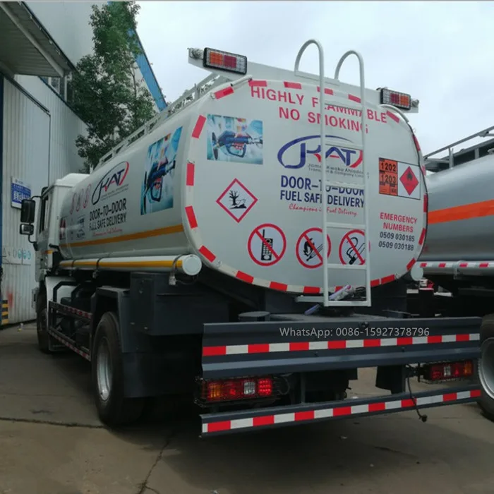 6 wheel SHACMAN fuel oil transportation tank truck for