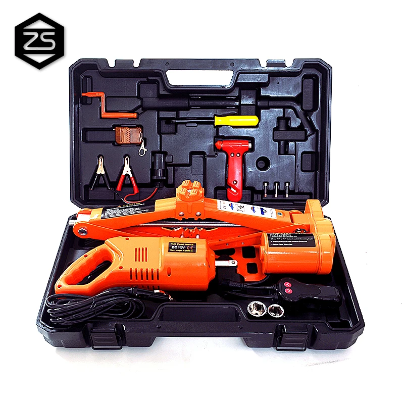 Лучший портативный 12 вольт электрический автомобиль scissor Джек и гайковерт