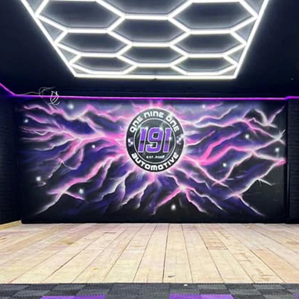 Customized High Brightness Hexagonal Diy Honeycomb Led Light Ceiling Rgb Garage Light