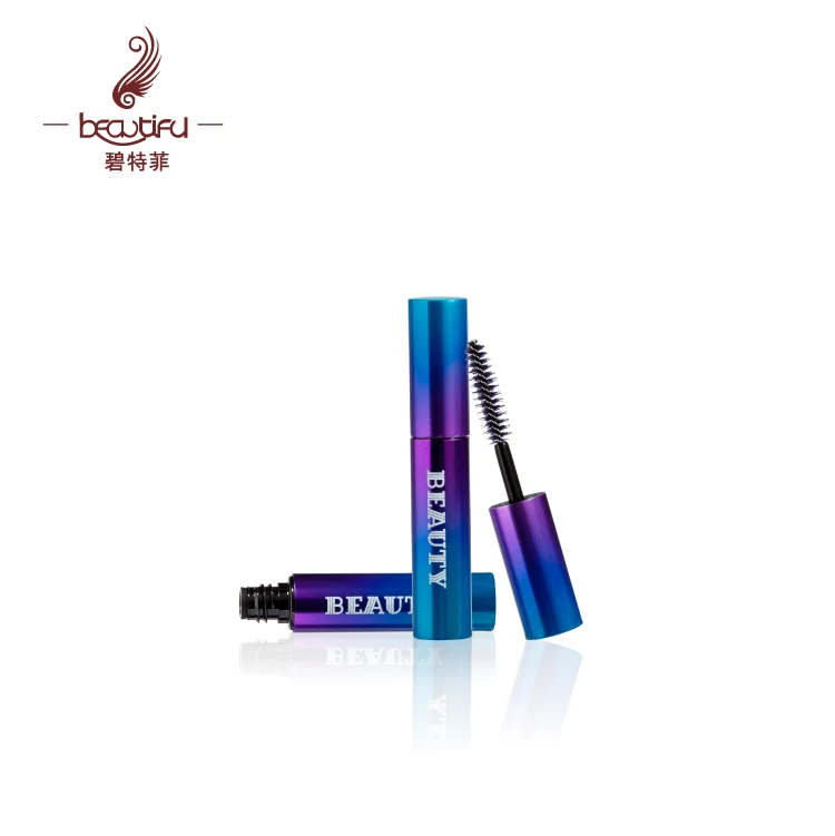 Special design 2 colors gradient mini version 5ml high-end metal/aluminum fattening mascara tube/bottle/container/stick