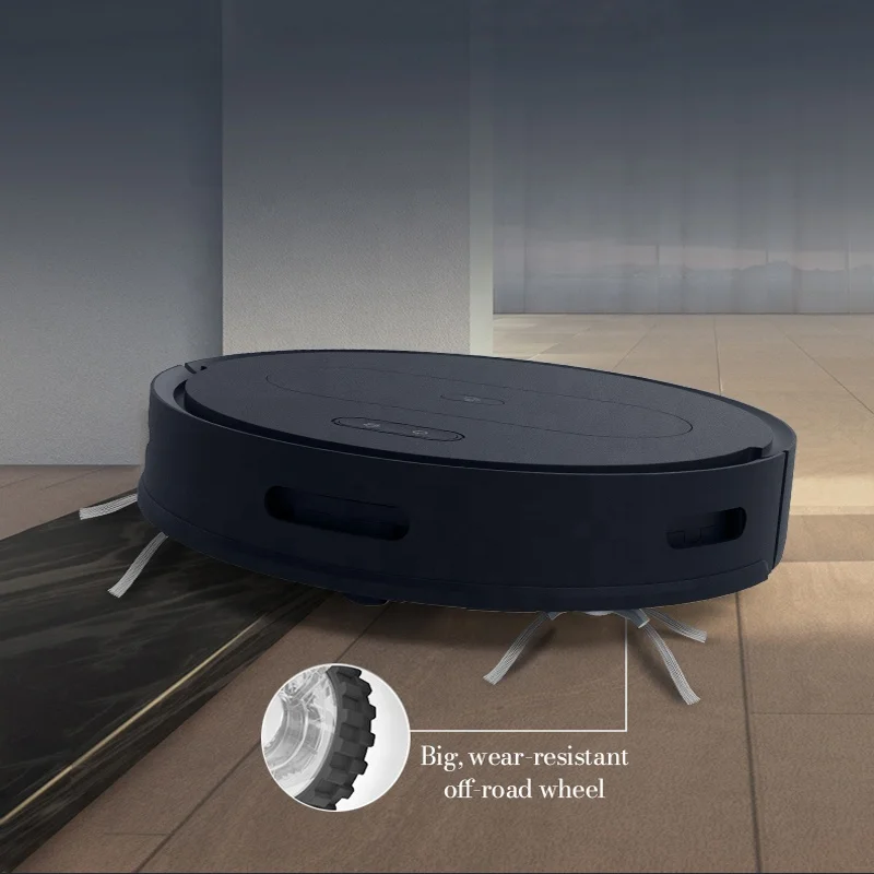 Robot Vacuum and Mop Combo 2 in 1 App Control Self-Charging Robotic Vacuum Cleaner for Low Carpet Hard Floor Pet Hair