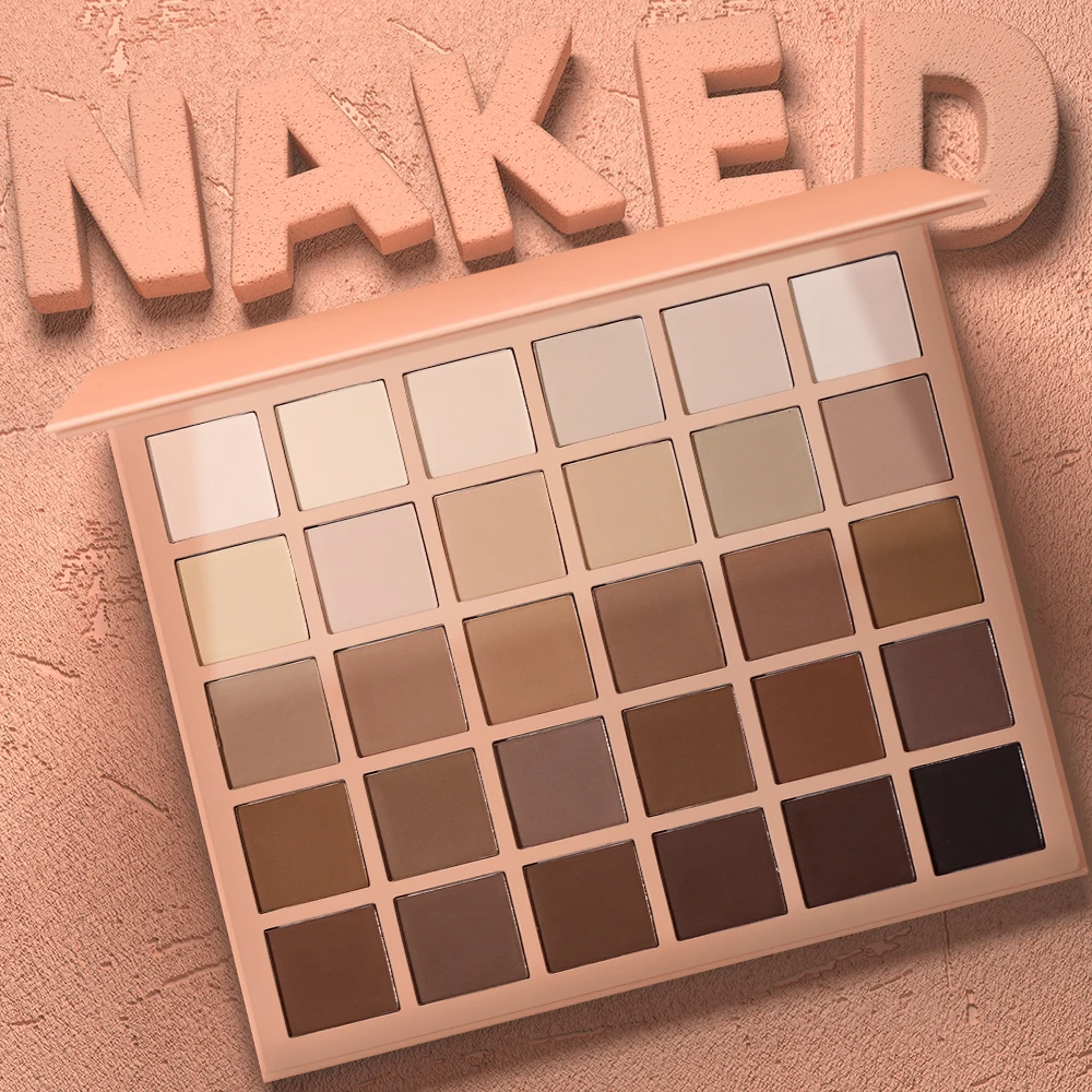 e306 long lasting waterproof 30 shades matte makeup eye shadow high pigment nude vegan eyeshadow palette private label