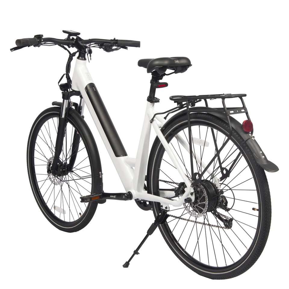 ANLOCHI Step-Thru Electric Cycle 700C 36V 48V 250W 350W rear drive hidden lithium battery urban city electric cycle