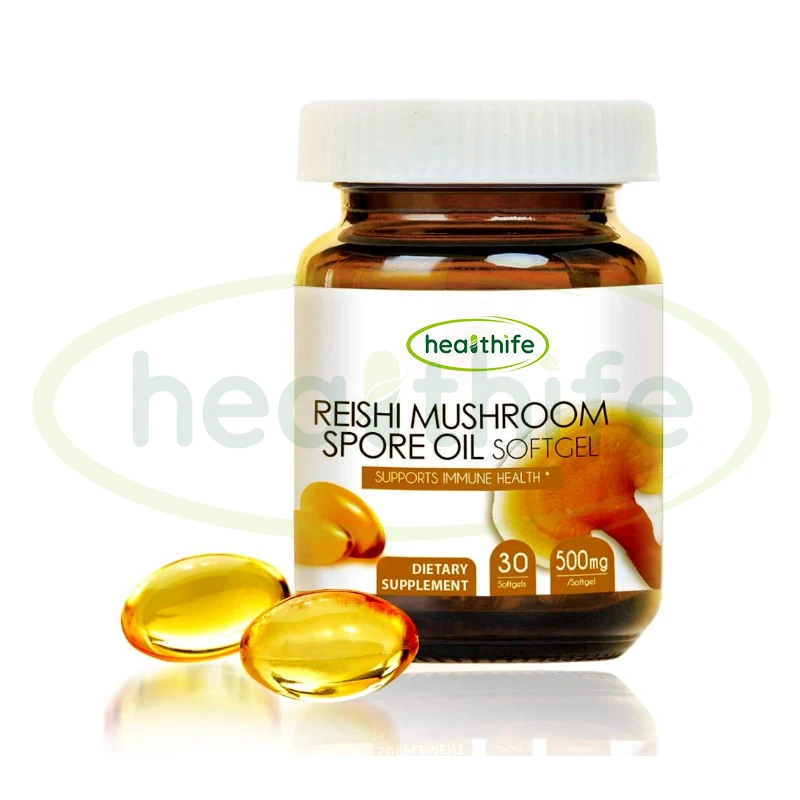 Порошок порошка Healthife Ganoderma Lucidum Spore экстракт 20% тритерпенов красное масло спор Рейши