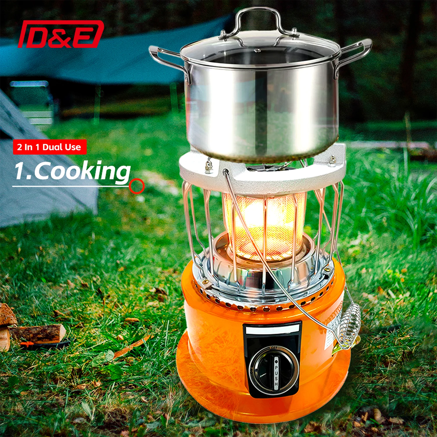 Portable Gas Heating Cooking Machine Camping Traveling Barbecue 2.6kw Portable Gas Heater