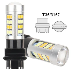 Car Lights 42 LED T25 3157 P27/5W Automotive tail lamp Drl Rear Stop dual color Brake light