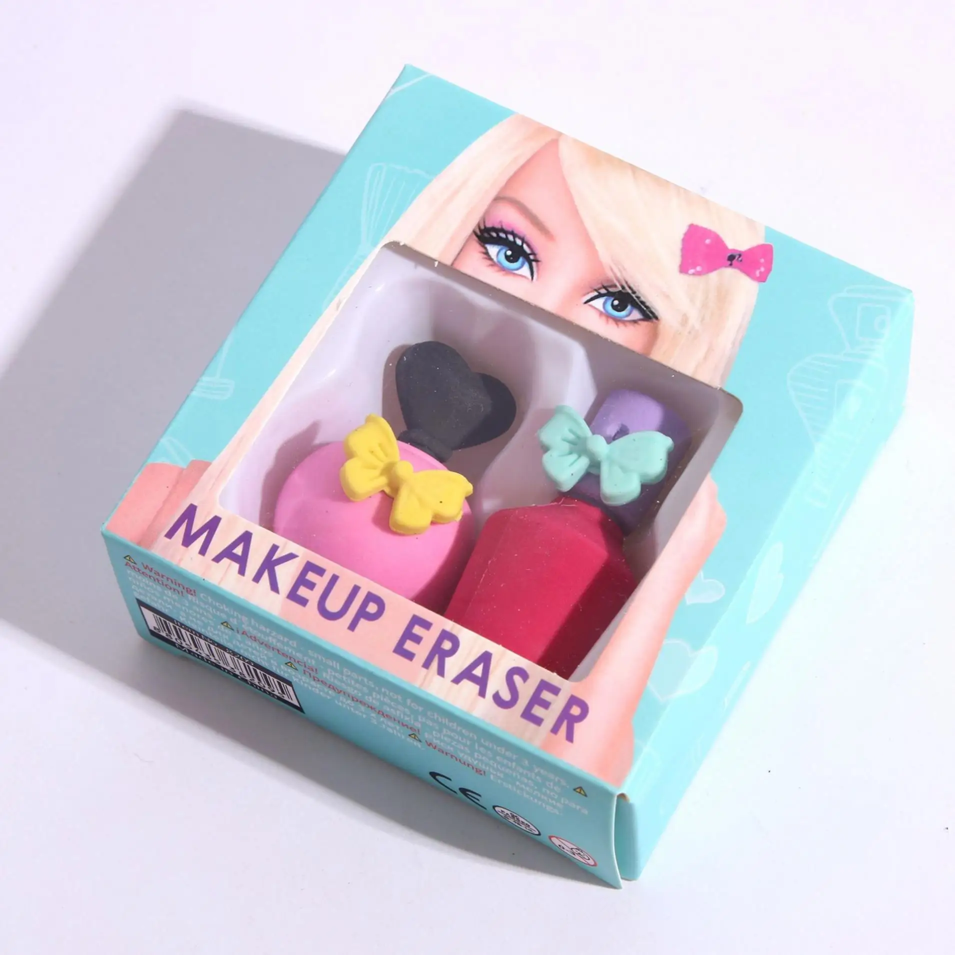 Creative eraser sets school stationery gift set kawaii cute make up eraser for girls