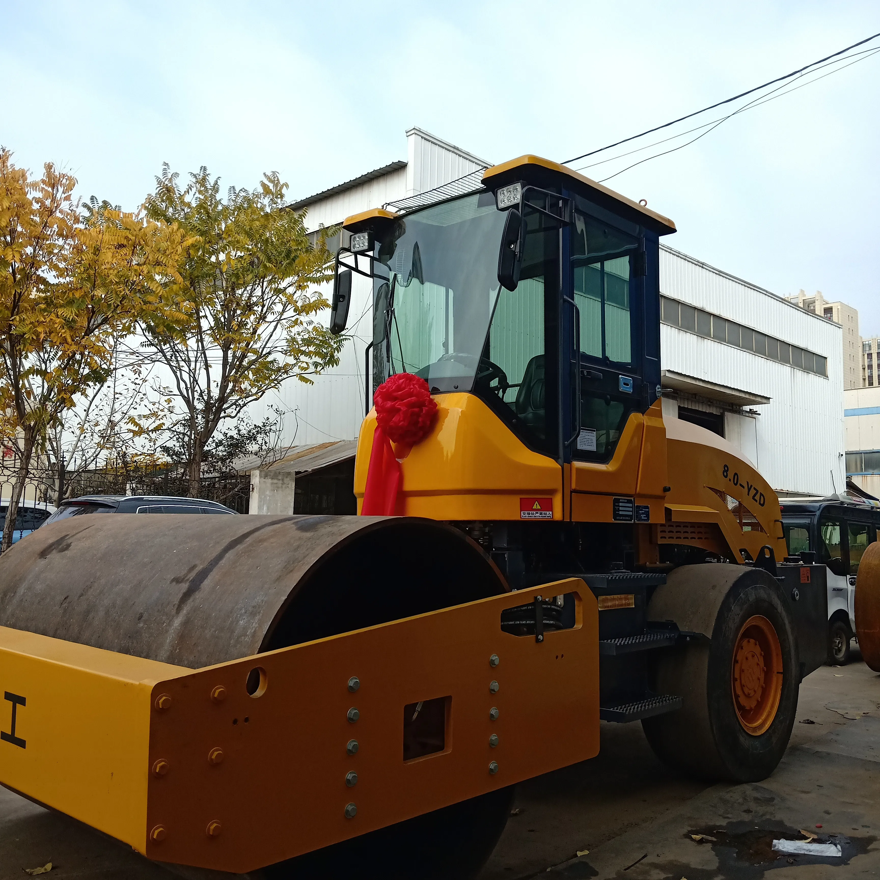 ce epa steel wheel diesel dynamic asphalt vibrating hydraulic tandem weight of 8 ton double drum wheel road roller compactor