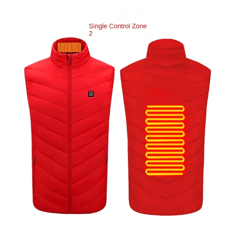 Rechargeable Powered Heated Winter Coat Custom heated vest Universal Men Outdoor Clothes Winter fishing Thickening Heating Vest