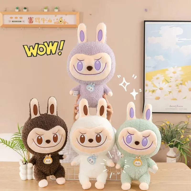 HY2 New Labubu The Monsters Have A Seat Series Action Figure Pink Green Purple Doll Anime Figurine Model Toy Gift