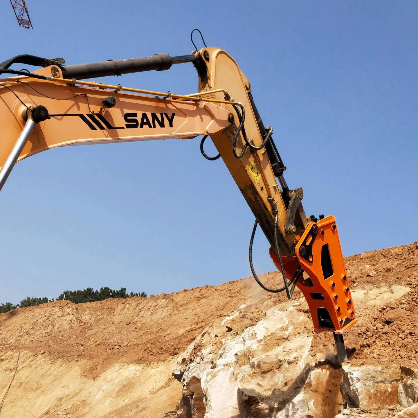 Chisel dia. 220mm demolition breaker hammer heavy equipment excavator hydraulic breaker