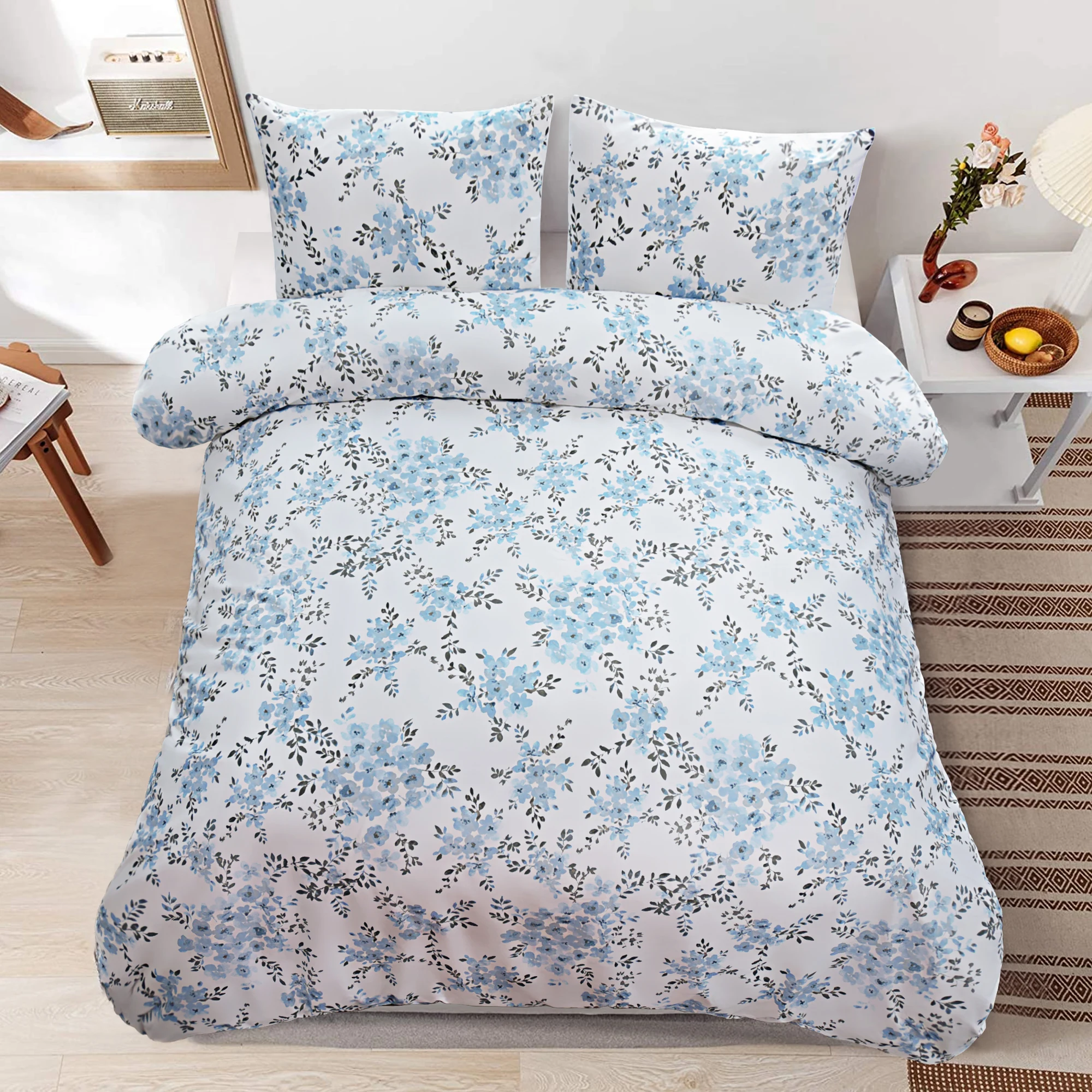 ALPHA TEXTILE Hot selling luxurious bedding sets with matching curtains New design pillow cases & cushion cases cheap duvet set