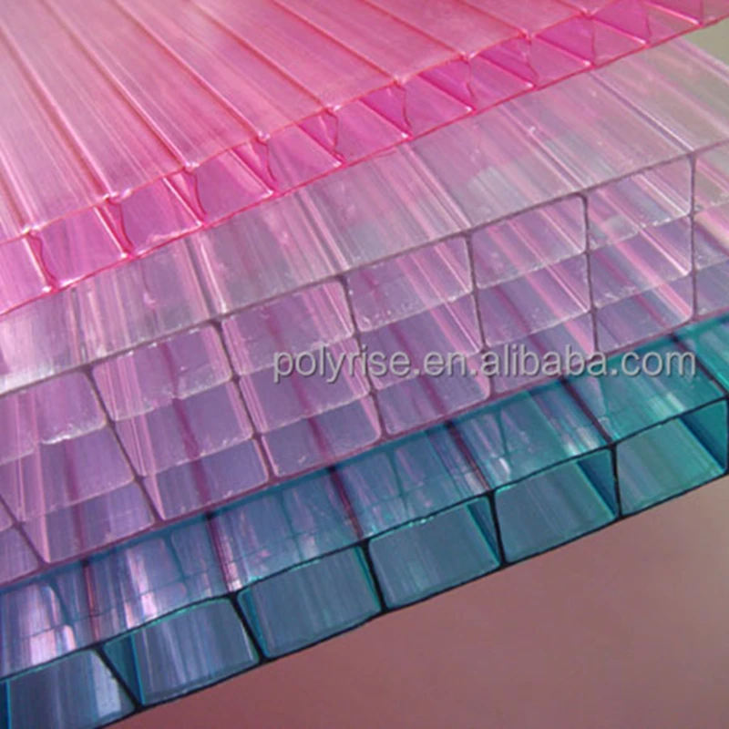 2024 Hot Selling PC Hollow Fire Resistant 10mm 16mm 18mm Twin Wall Multiwall Sheet Polycarbonate Greenhouse