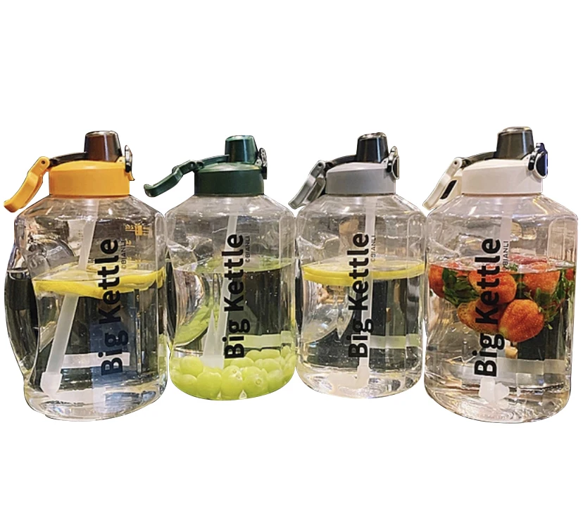 32 унций высокой красоты бутылка воды для фитнеса спорта Спортивная бутылка с трубочкой, большая емкость стакана воды портативный тонный бутылка для воды из м/ф