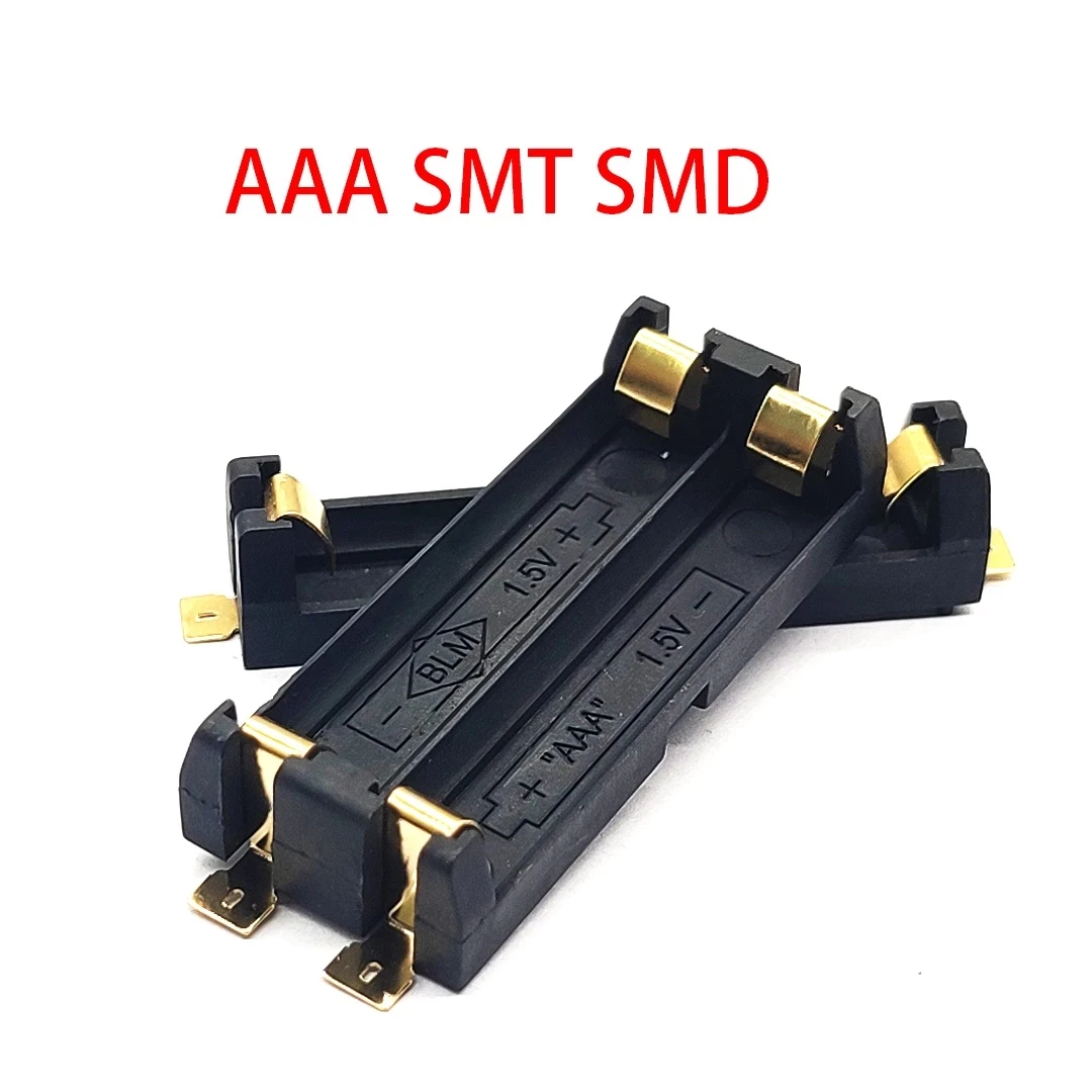 2 Slot AAA Battery Holder SMD SMT 2*AAA Battery Box with Bronze Pins DIY Lithium Battery Box