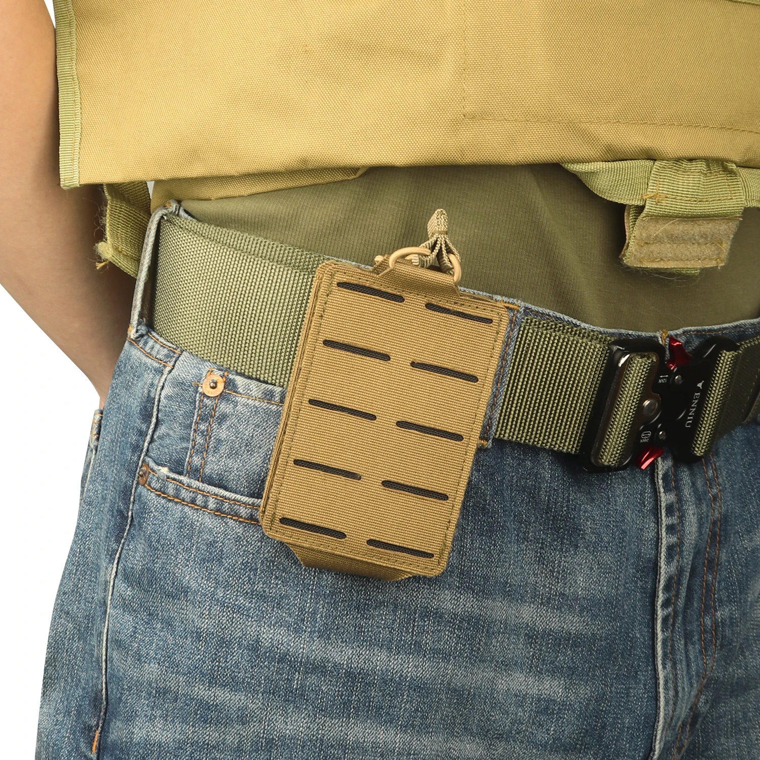 Tactical Double Magazine Pouch 5.56mm Empty Molle Mag Pouch Holster