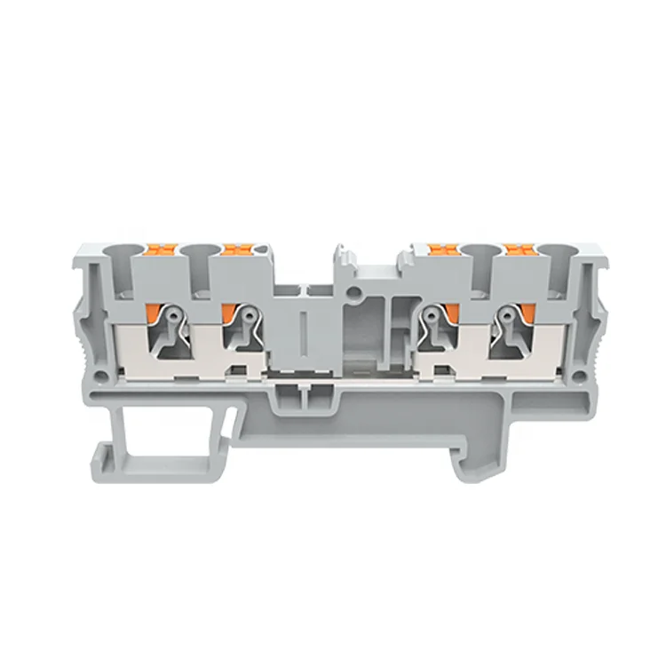  Высококачественная пластиковая медная Клеммная колодка Awg 26-12 соединительная с пружинным зажимом монтажная на