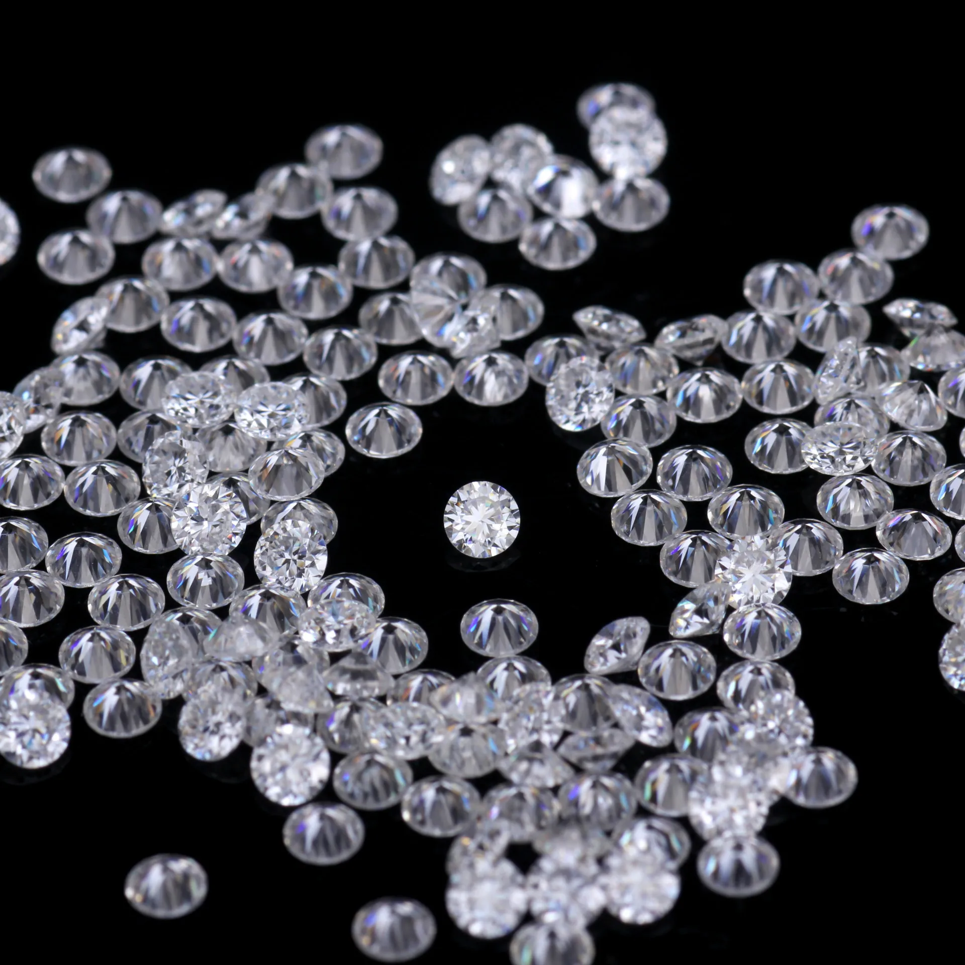 Wholesale Gemstone Price 0.8mm-2.75mm Loose Gemstone VVS Round Shape White Moissanite Stone