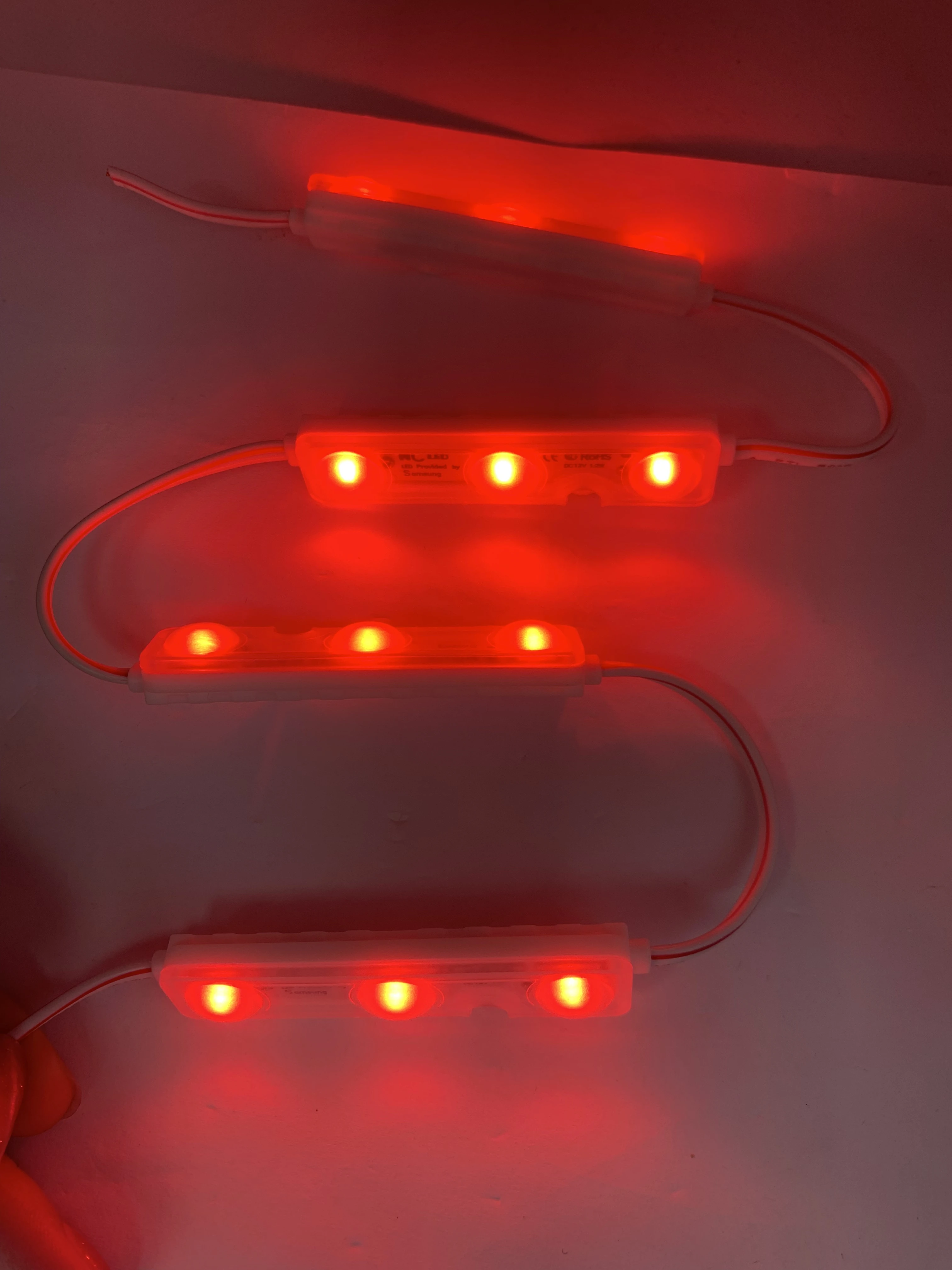 Ultrasonic Injection molding smd 5730 IP68 signage korea backlight lens led signage module 1.2w  LED Advertising Lights