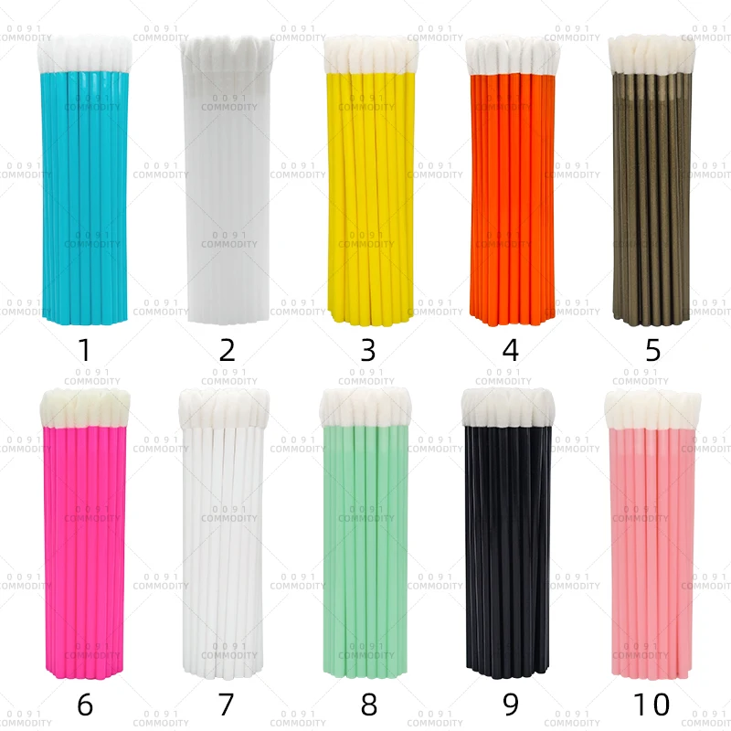 Private Factory Customized LOGO Makeup Hollow Handle Plastic Portable Lip Brush Tool Disposable Gloss Wand Lipstick Applicator