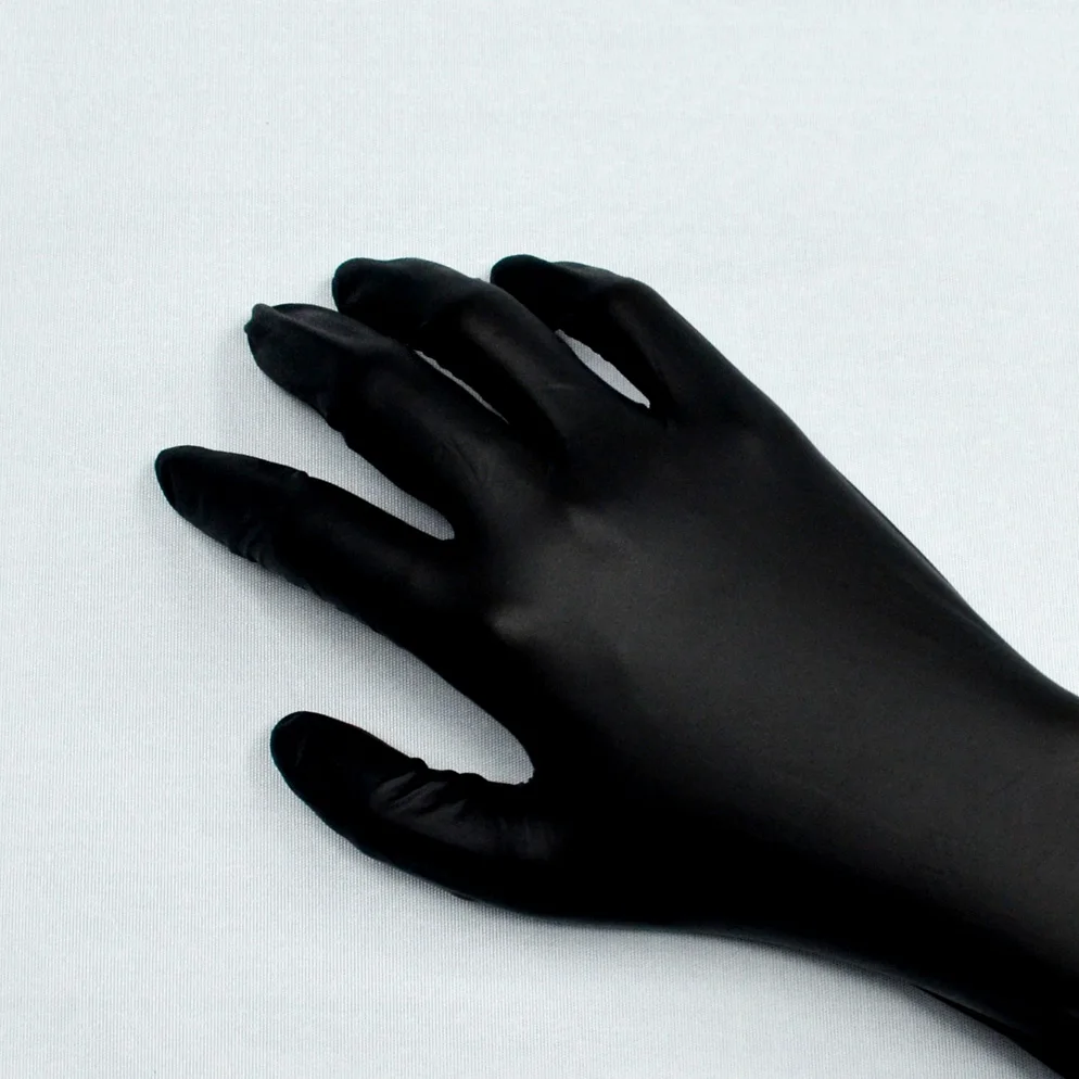 High Quality Disposable Black Vinyl/nitrile/Vitrile Glovees for Hair Salon