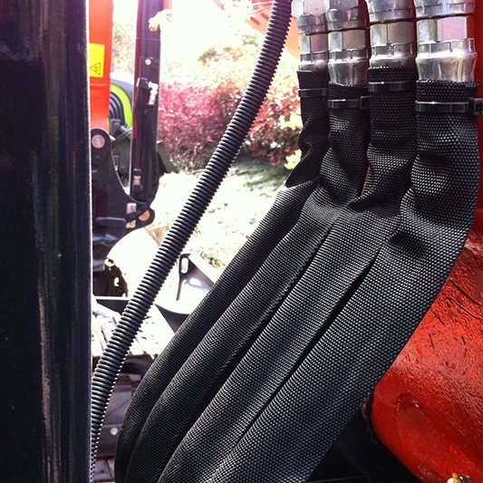 hydraulic hose nylon protective sleeve custom nylon sleeve hose guard braided sleeving