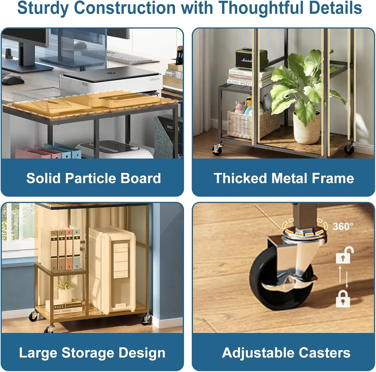 3-уровневая подставка для мобильных принтеров