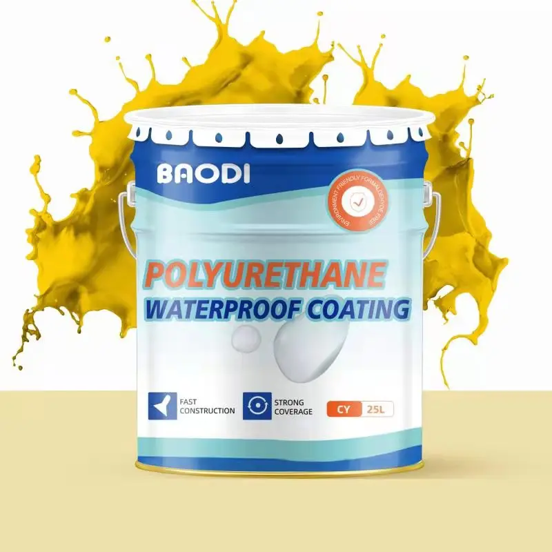 Полиуретановое водостойкое резиновое покрытие на водной основе для водонепроницаемой мембраны на крыше
