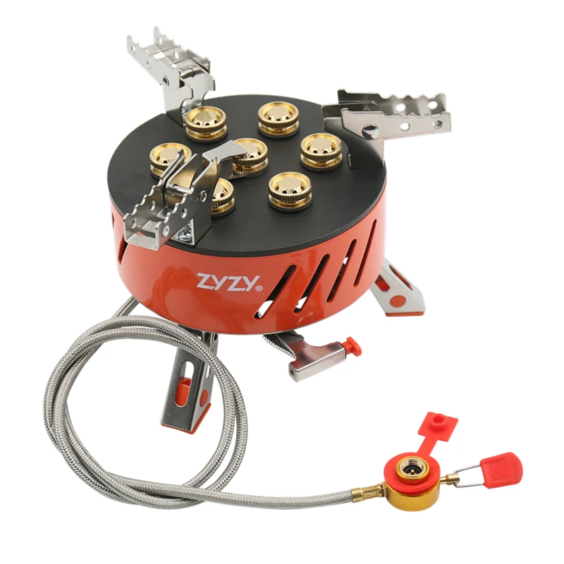ZYZY outdoor stove high-power 7-hole outdoor seven-head camping stove