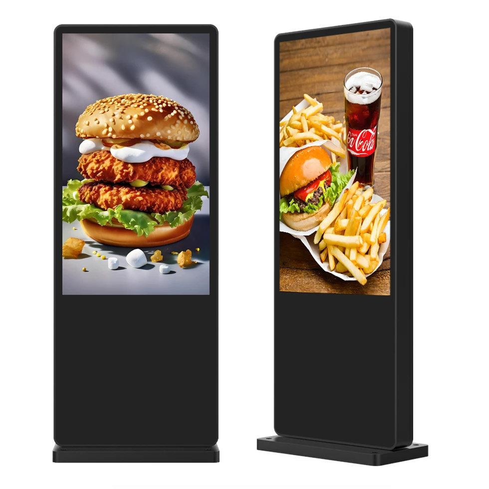 Outdoor advertising machine vertical LCD high brightness rain and dust led digital flexible led curtain display net screen