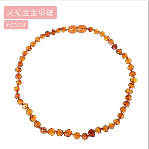 
XUNBEI Natural Oval Baltic Jewelry 14-33cm Baltic Ambers Teething Necklace For Babies 