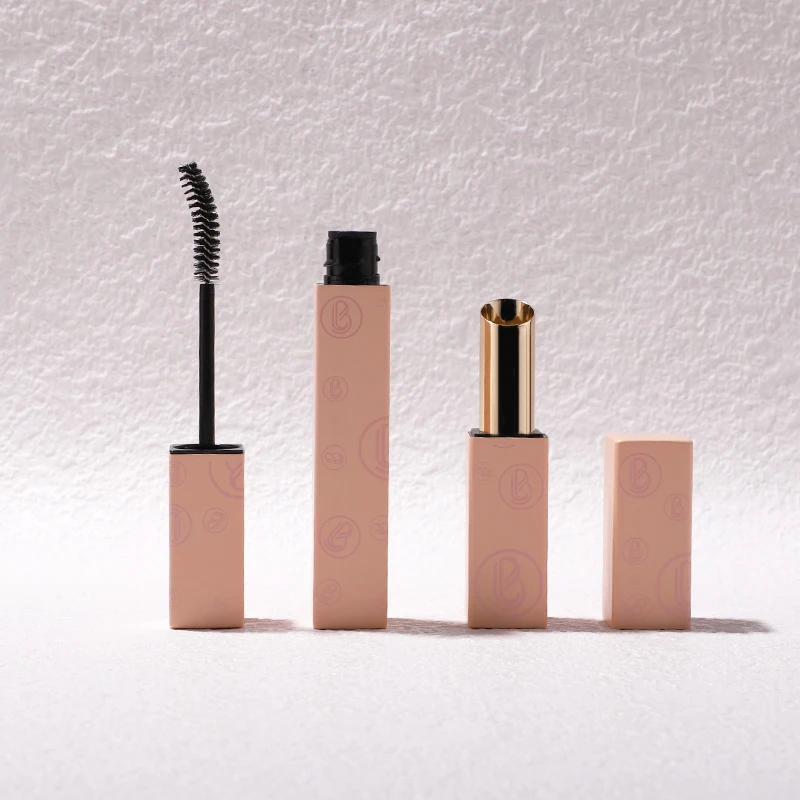 Empty Cosmetic Packaging Mascara Tube Container Gel Mascara Bottle Wholesale Lip Tubes Container Brush For Pink Recyclable Cap