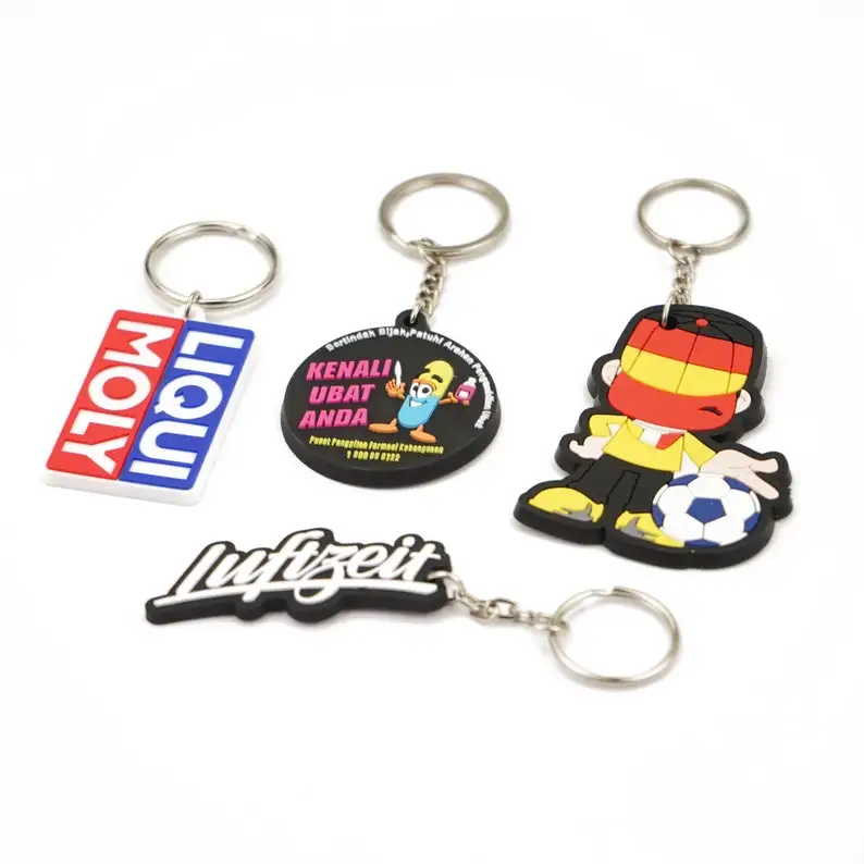 Personalized Wholesale Key Chain Pvc Rubber brand logo pvc monkey keychain