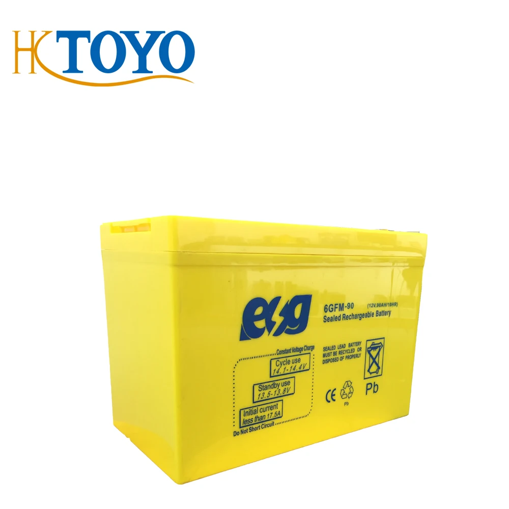 ESG CHINA Wholesale Competitive price 12v 90AH 100AH 120AH 250AH SMF UPS AGM Solar Storage Battery