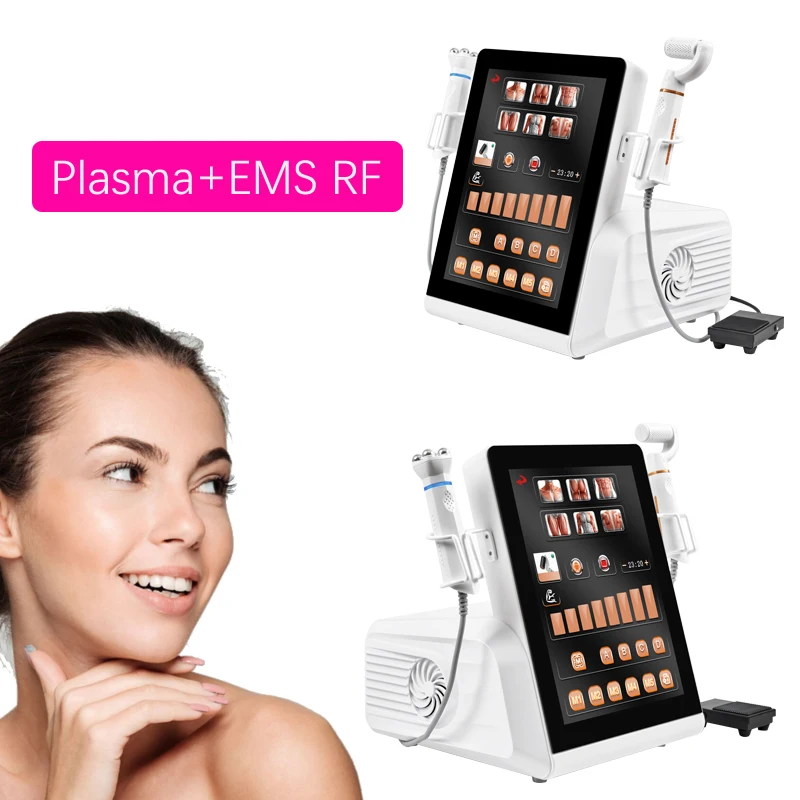 2 In 1 Professional Acne Treatment Plasma Machine Skin Whitening Jet Ozone Plasma Device Beauty Plasma Pen Eye Lift