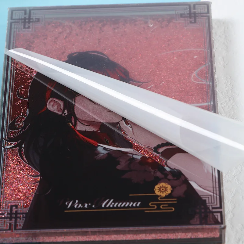 Custom Anime Acrylic Brick Glitter Thick charm Customized Personalised Transparent Square DIY Charms Quicksand