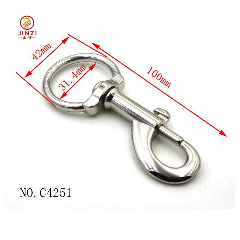 Zinc Alloy Metal Snap Hook  Heavy Duty Dog Hooks For Bags or Dog Leashes