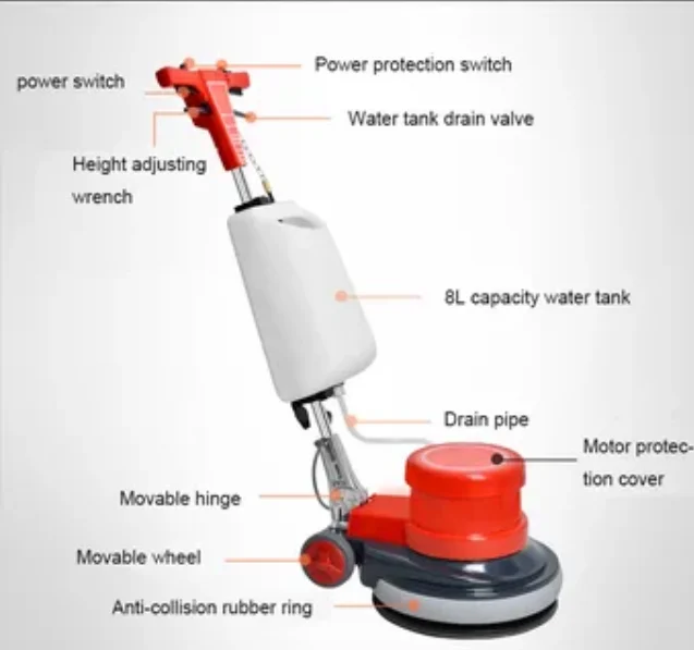 A-005 Multifunction floor polish machine,new design 154RPM for cleaning concrete